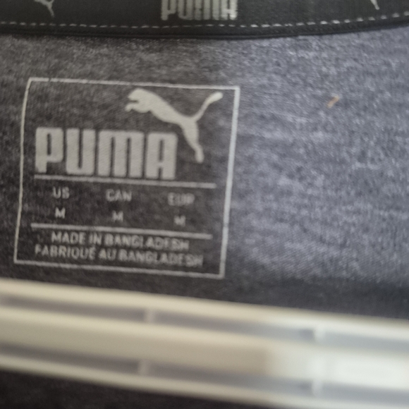 Puma Heathered Grey Tee with Logo - Picture 2 of 3